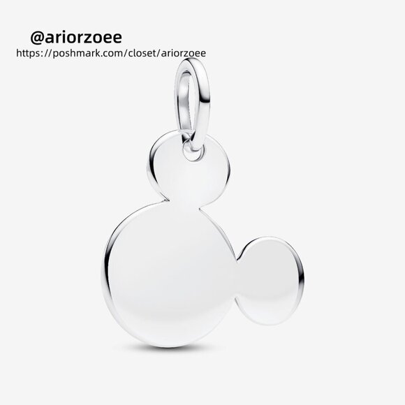 Pandora Disney Mickey Mouse Engravable Dangle Charm - Picture 1 of 6
